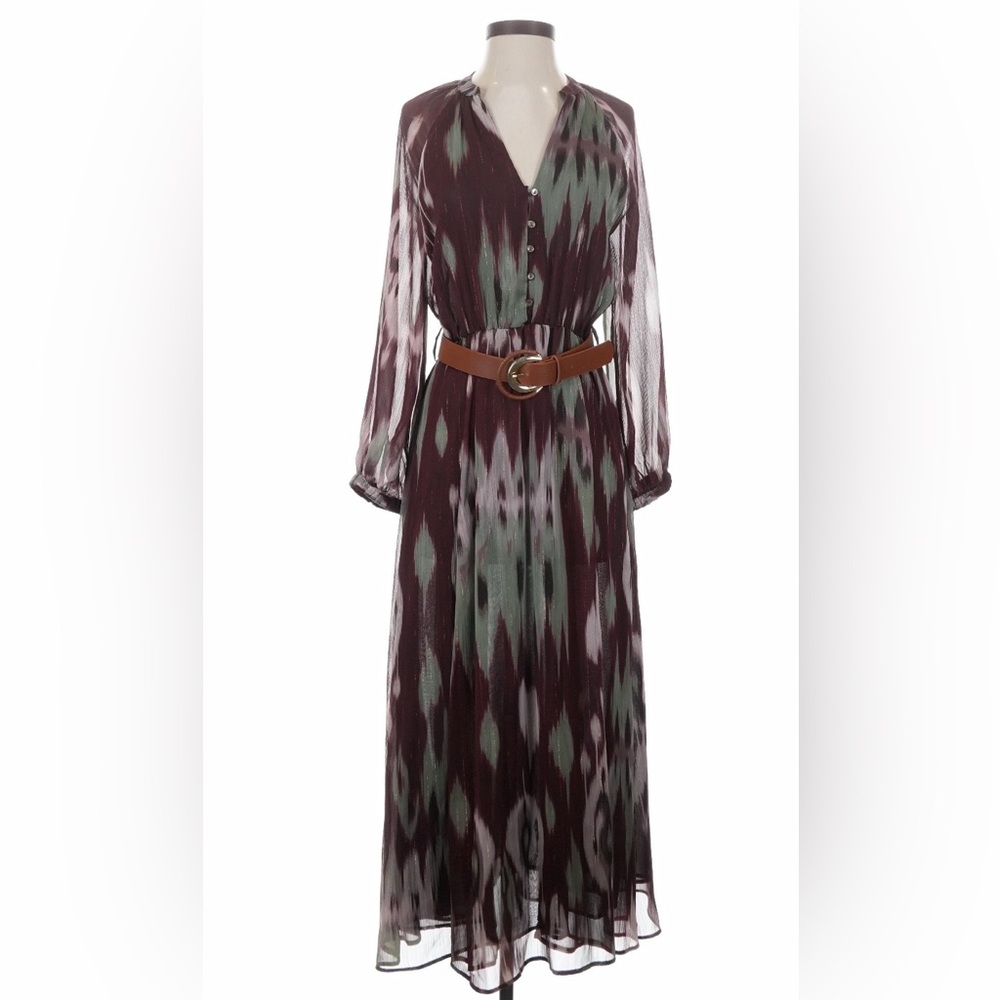 Elegant Sheer Maxi Dress with Belt ZARA